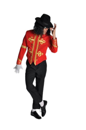 verhuur - carnaval - Strip-Filmfiguren - Michael Jackson rood